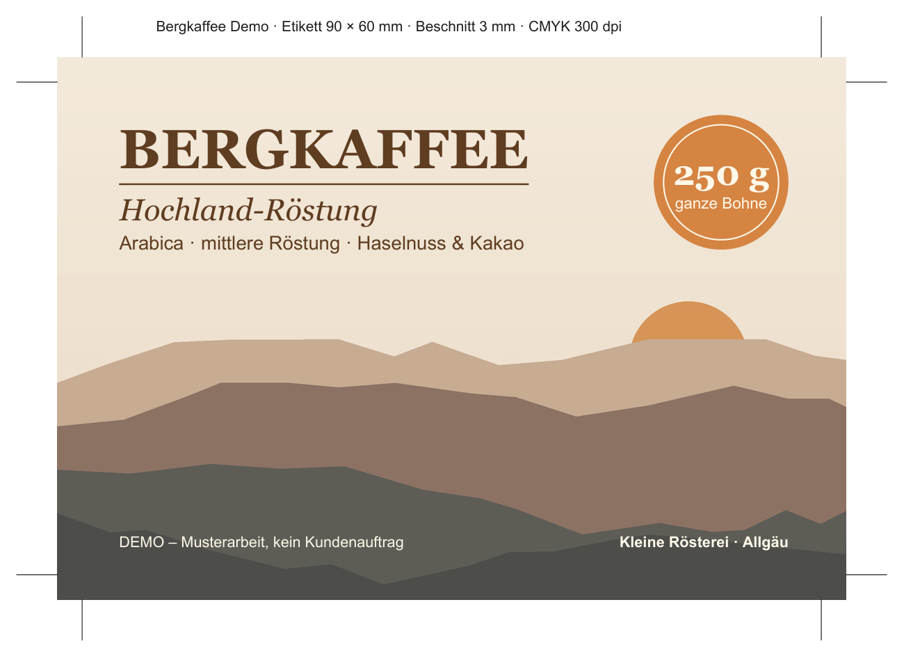 Bildschirmfoto aus dem Prüflauf: Druckfertig: Produktetikett, Faltschachtel mit Stanzkontur und Katalog aus einer Produkttabelle